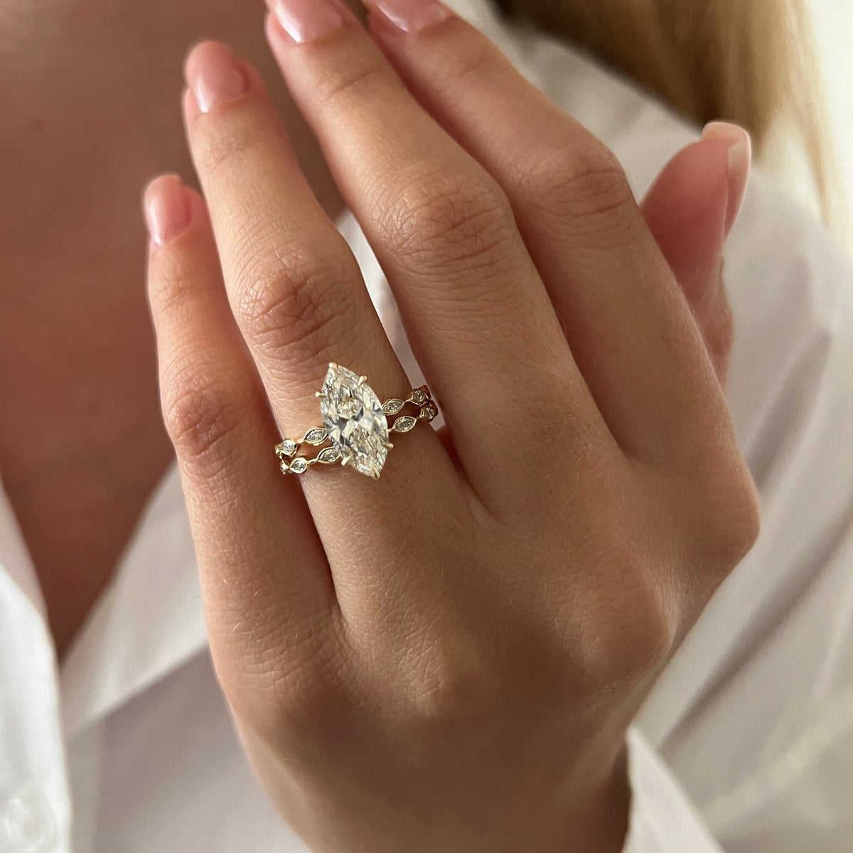 [C_SIZE] [C_Shape] [Style] Lab Grown Diamond Bridal Ring Set