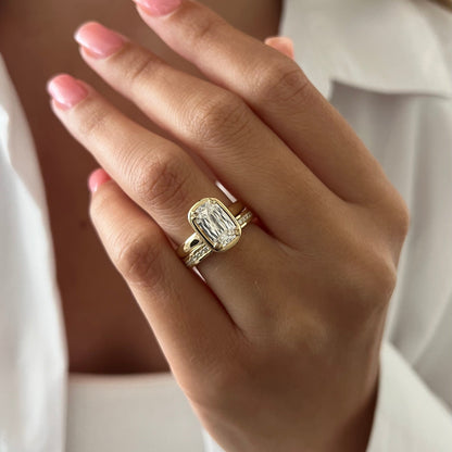 [C_SIZE] [C_Shape] [Style] Lab Grown Diamond Bridal Ring Set