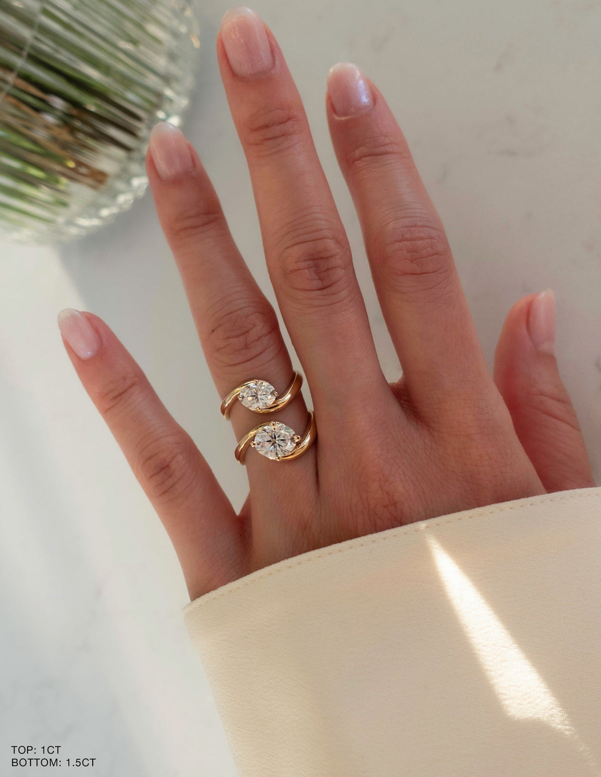 1.0 - 2.0 CT Oval Cut Lab Grown Diamond Solitaire Engagement Ring