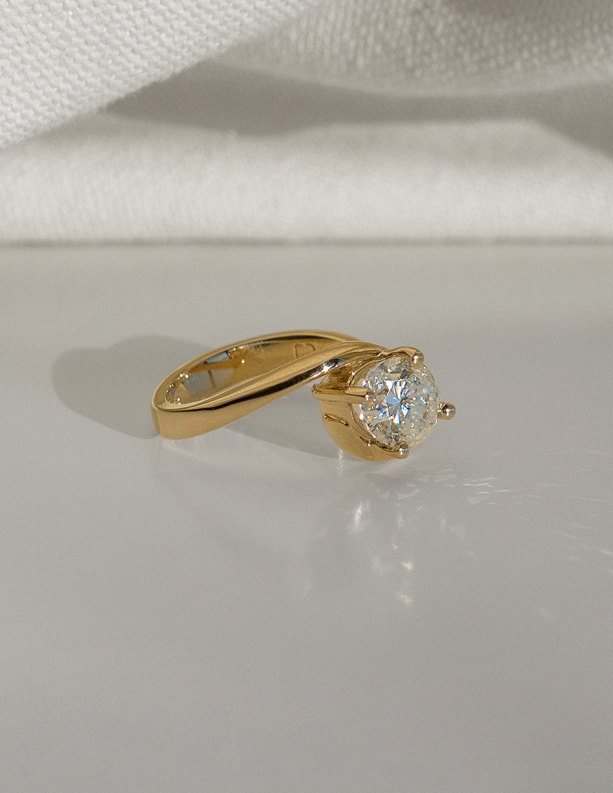 1.0 - 2.0 CT Oval Cut Lab Grown Diamond Solitaire Engagement Ring