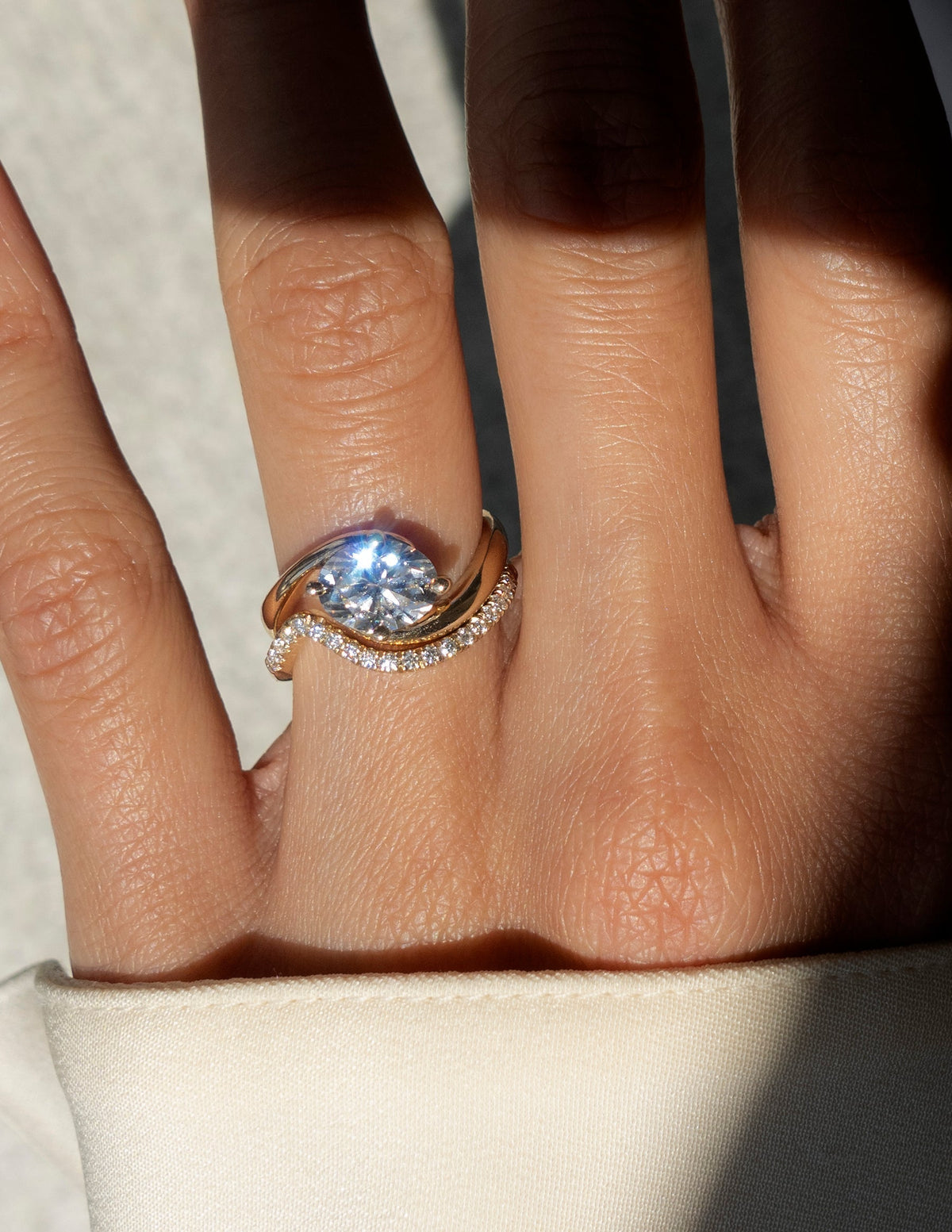 1.0 - 2.0 CT Oval Cut Lab Grown Diamond Solitaire Engagement Ring