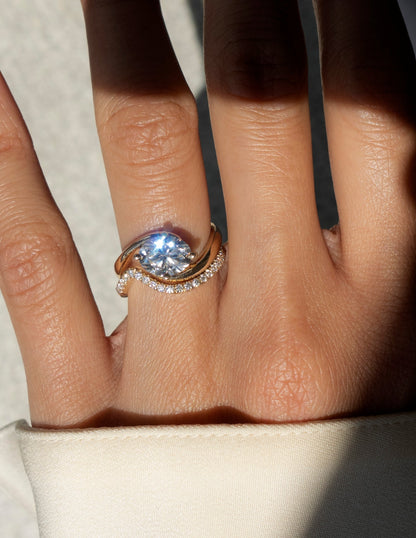 1.0 - 2.0 CT Oval Cut Lab Grown Diamond Solitaire Engagement Ring