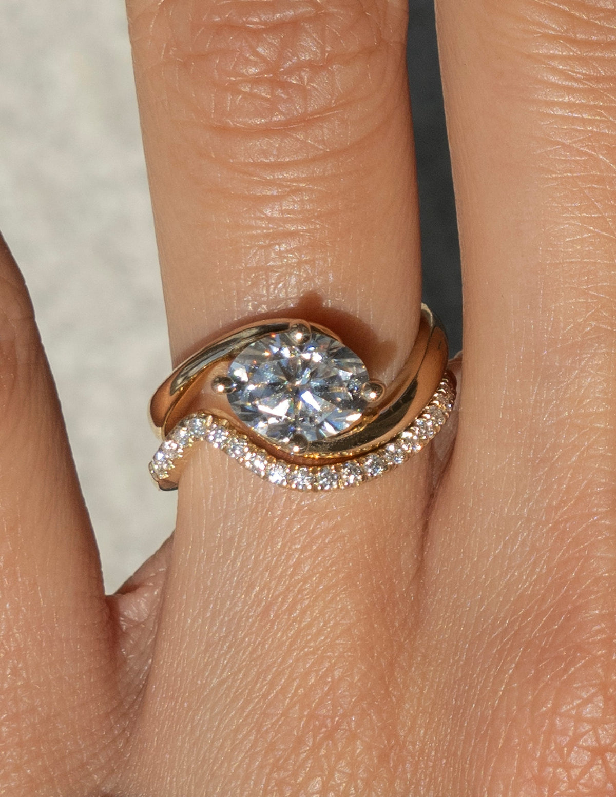 1.0 - 2.0 CT Oval Cut Lab Grown Diamond Solitaire Engagement Ring