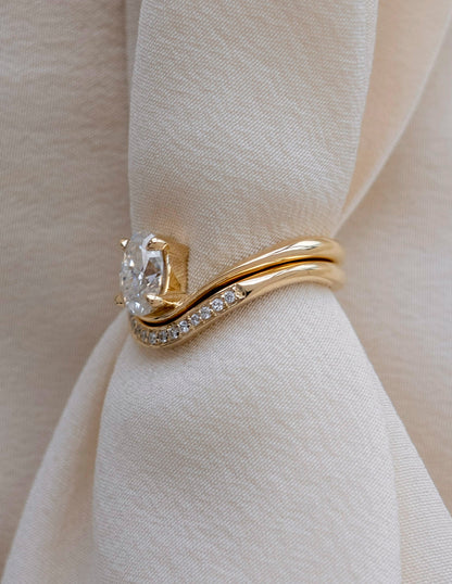1.0 - 2.0 CT Oval Cut Lab Grown Diamond Solitaire Engagement Ring