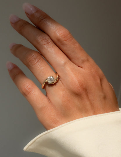 1.0 CT Pear Cut Lab Grown Diamond Solitaire Engagement Ring