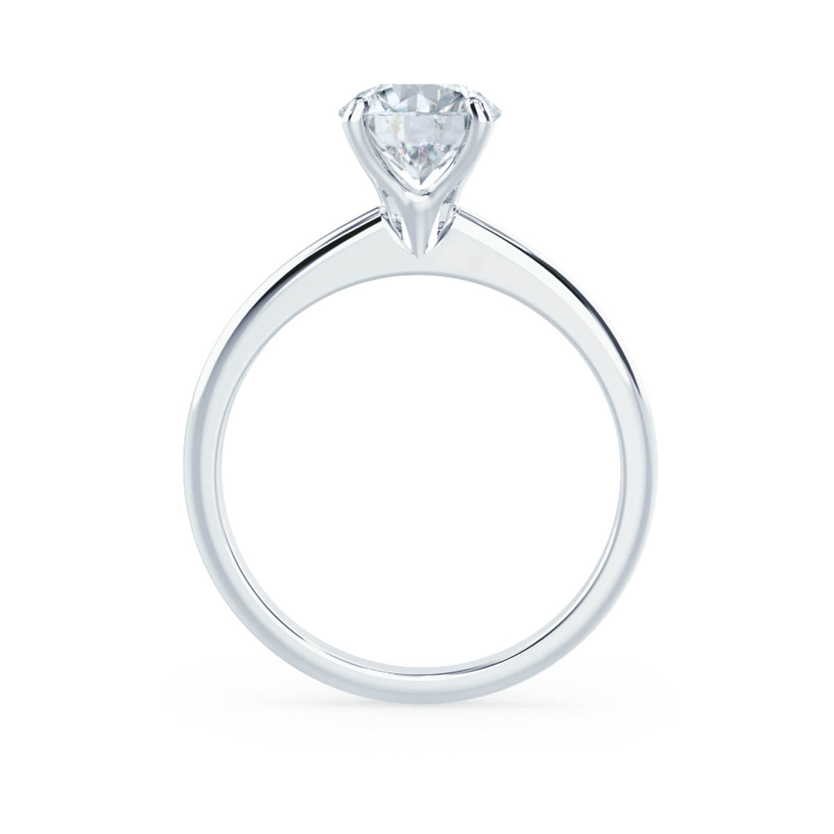 1.20 CT Round Shaped Solitaire Moissanite Engagement Ring