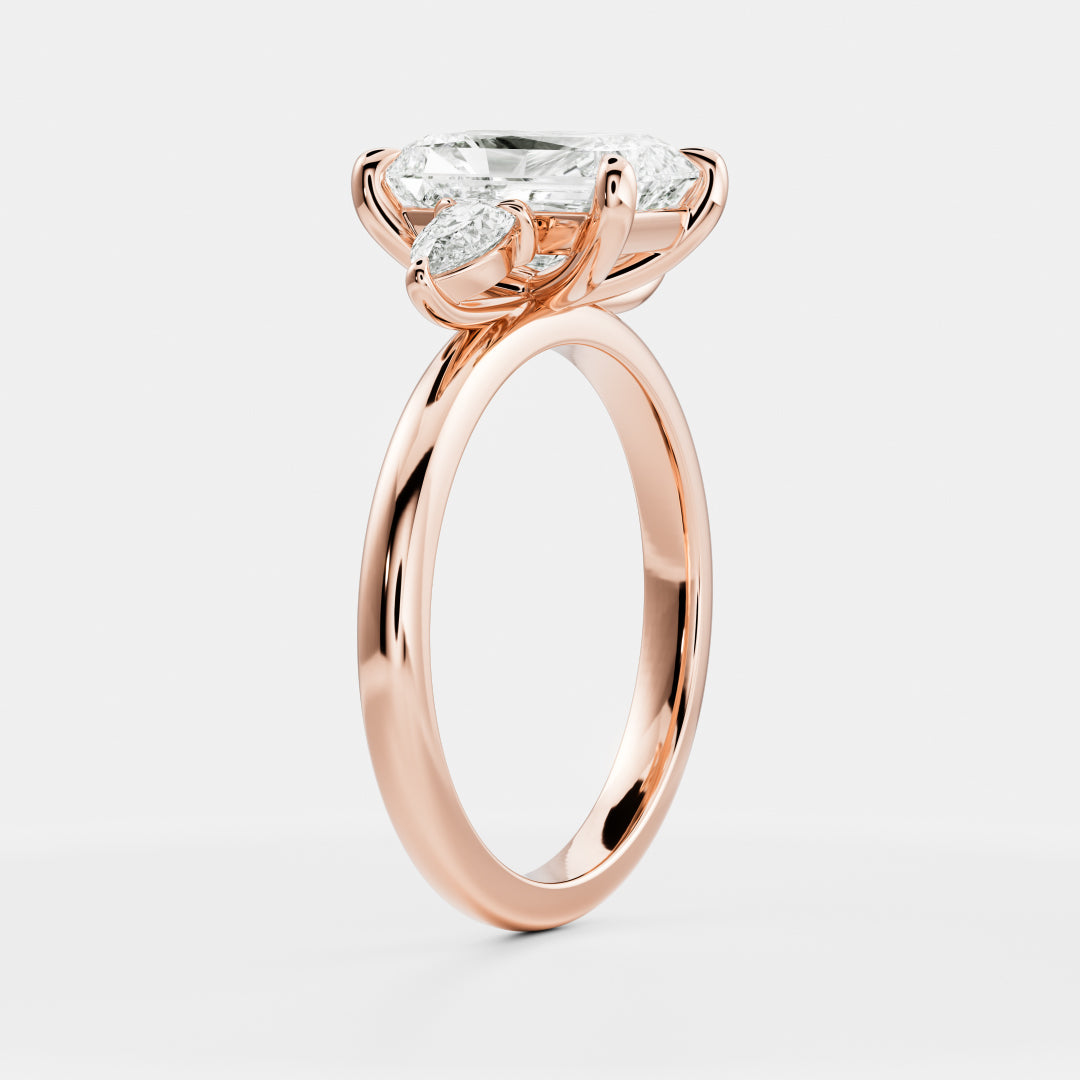 Radiant: Three Stone Lab Grown Diamond