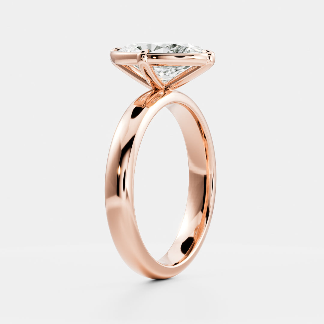 Oval: Pronged Bezel Lab Grown Diamond