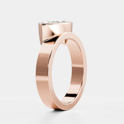2 CT Marquise: Chunky Bezel Lab Grown Diamond
