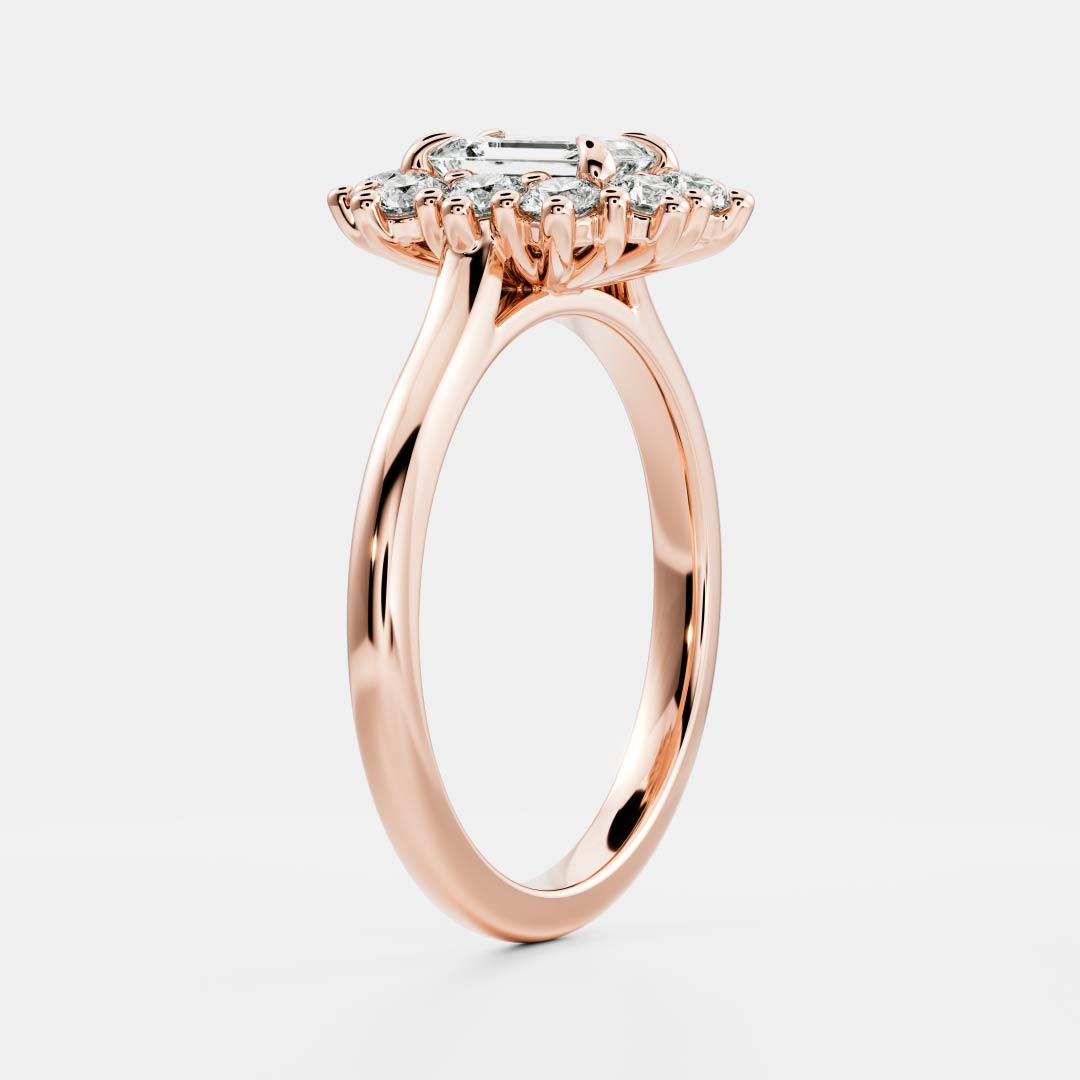 Round: Halo Cluster Lab Grown Diamond