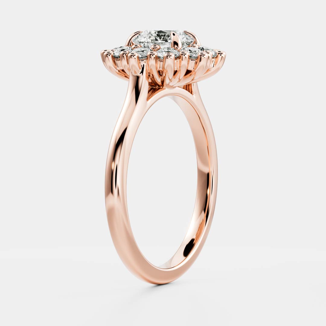 Round: Halo Cluster Lab Grown Diamond