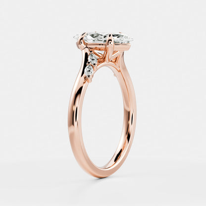 Marquise: Pave Lab Grown Diamond Engagement Ring