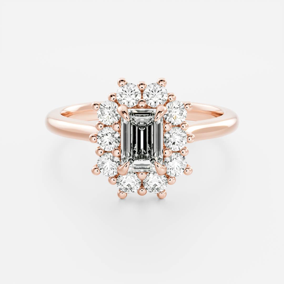 Round: Halo Cluster Lab Grown Diamond
