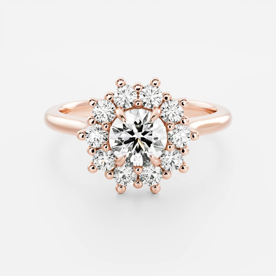 Round: Halo Cluster Lab Grown Diamond