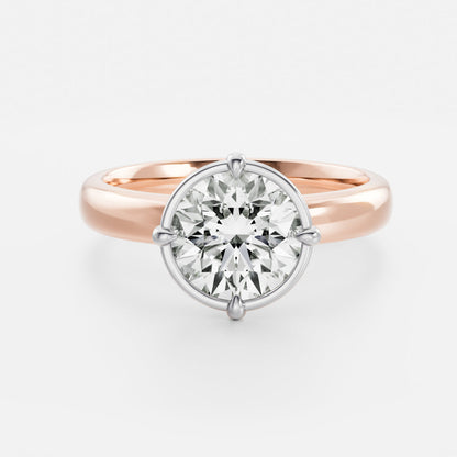 Round: Pronged Bezel Lab Grown Diamond