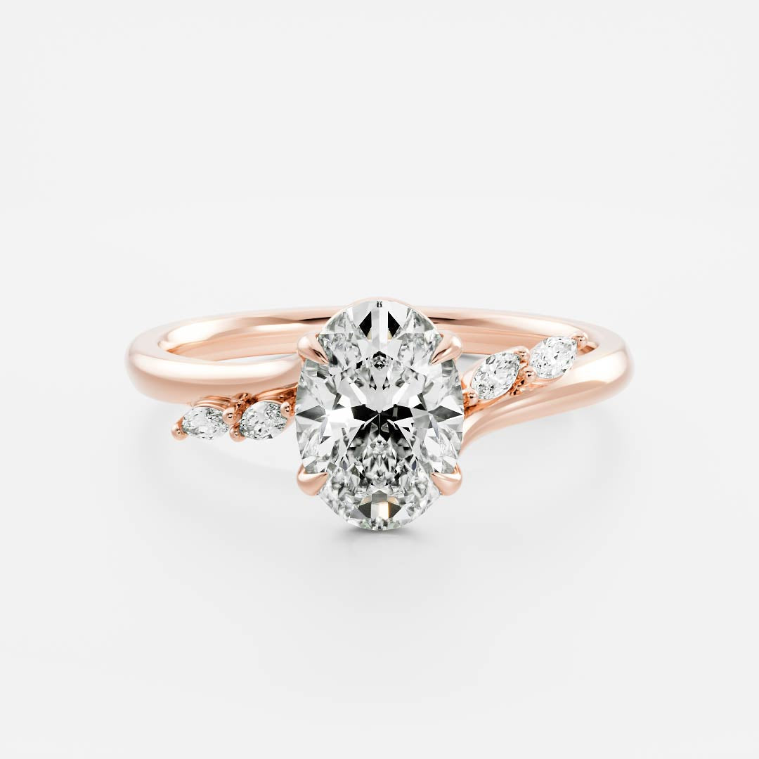 Oval: Pave Lab Grown Diamond