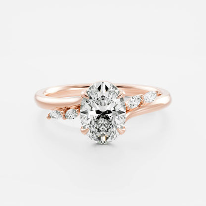Oval: Pave Lab Grown Diamond