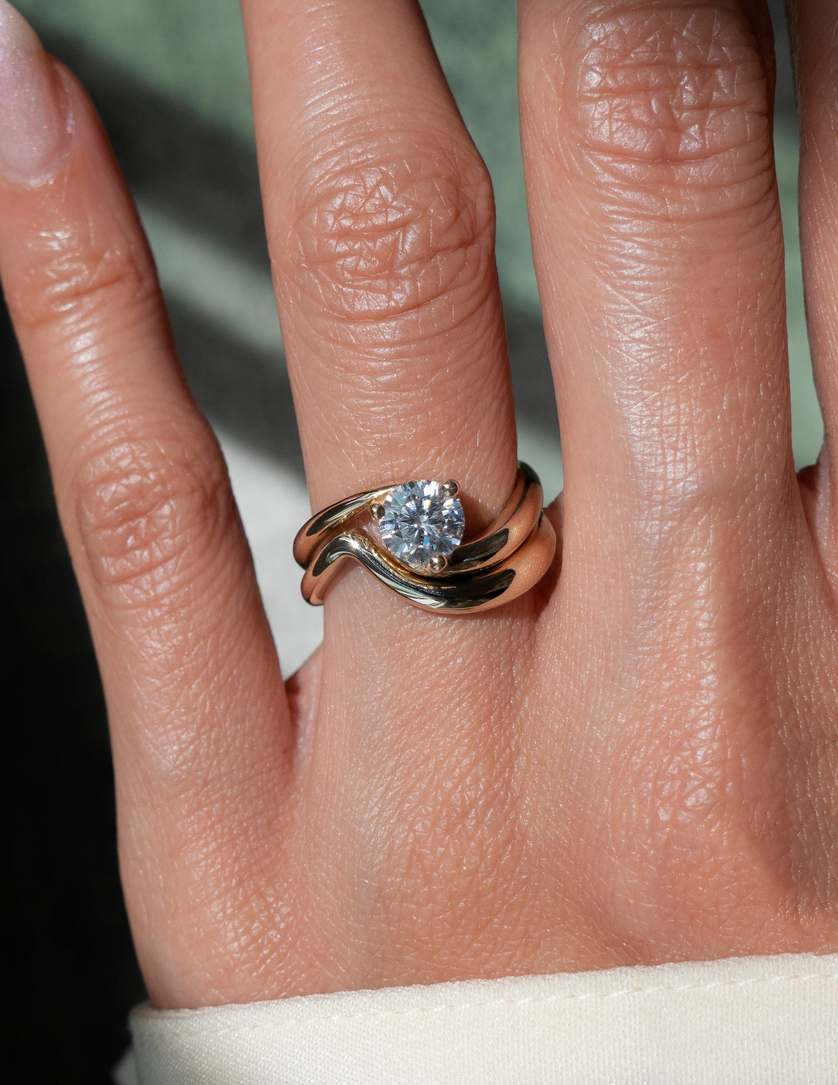 1.0 - 2.0 CT Round Cut Lab Grown Diamond Solitaire Engagement Ring
