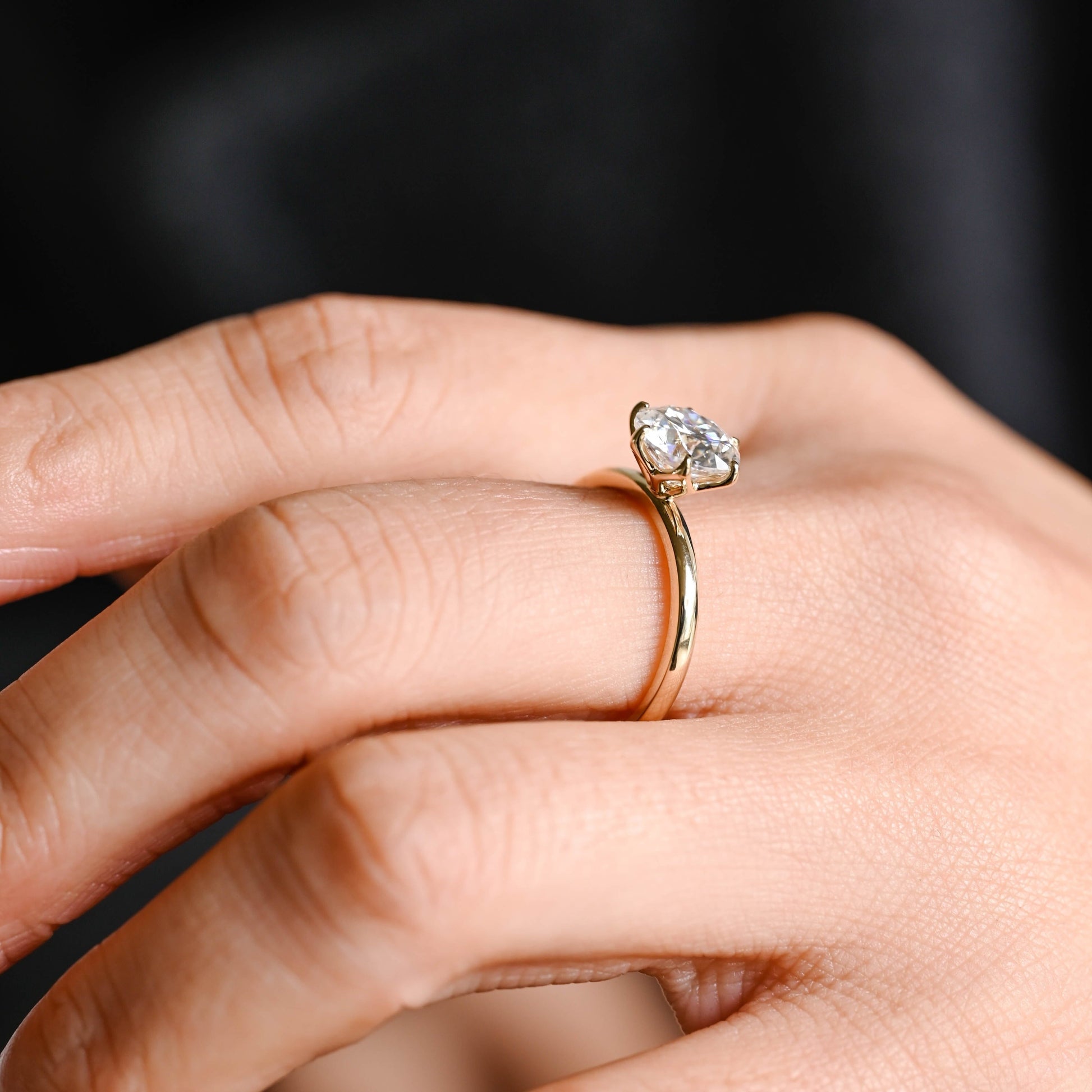 2 CT Emerald Pave Moissanite Engagement Ring