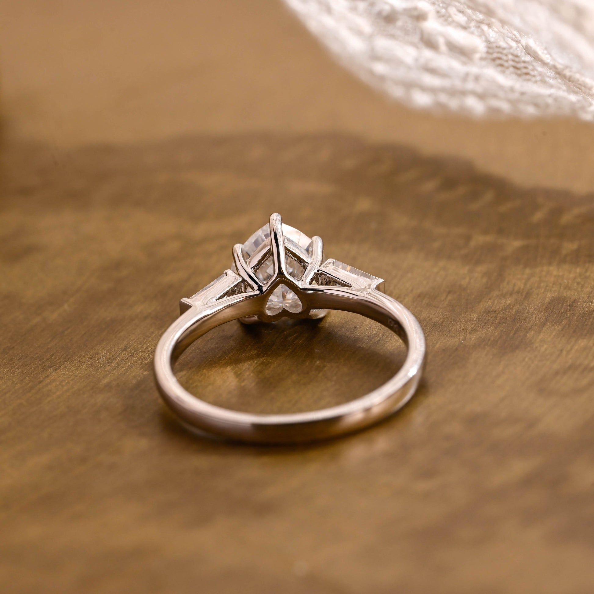 2 CT Emerald Pave Moissanite Engagement Ring