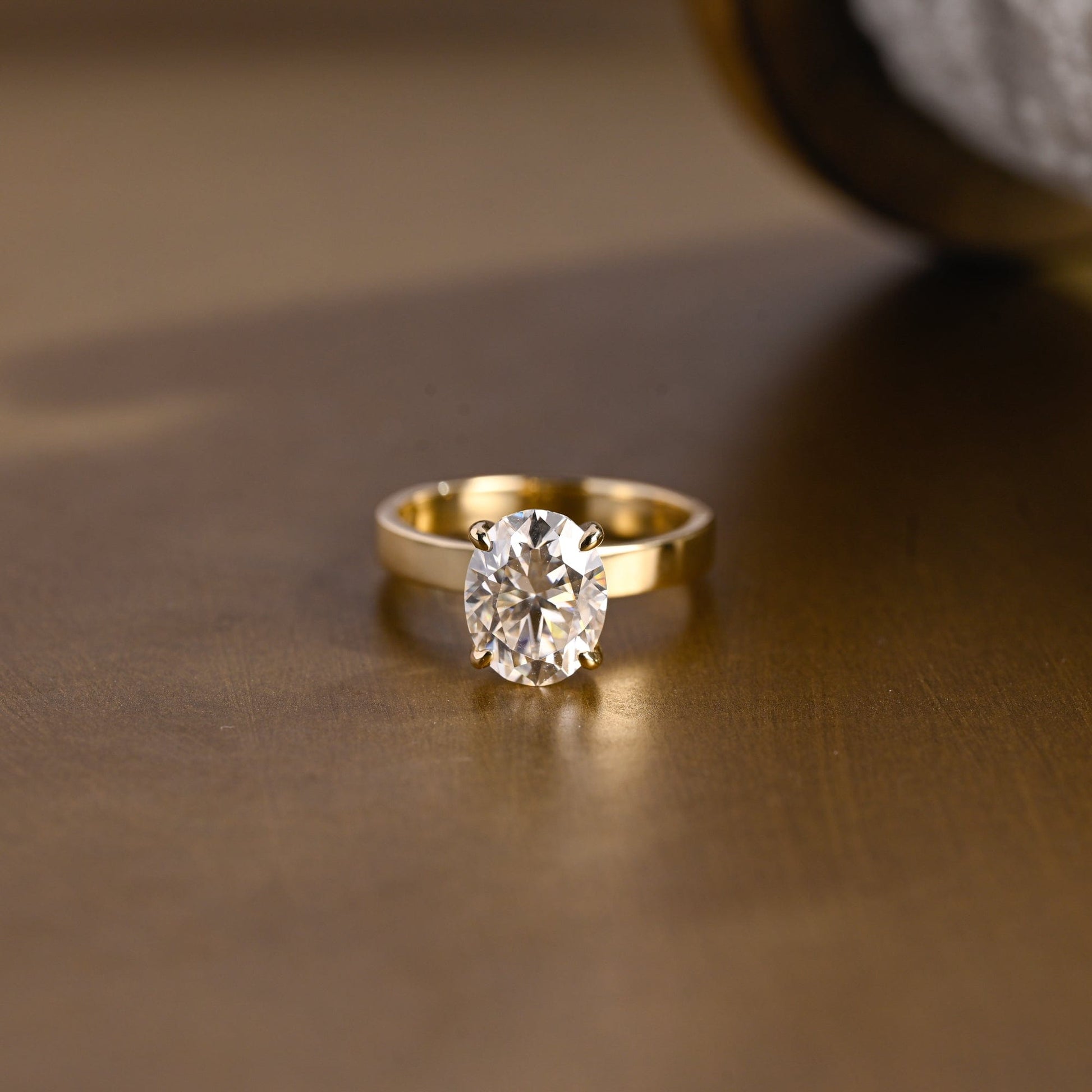 2 CT Emerald Pave Moissanite Engagement Ring