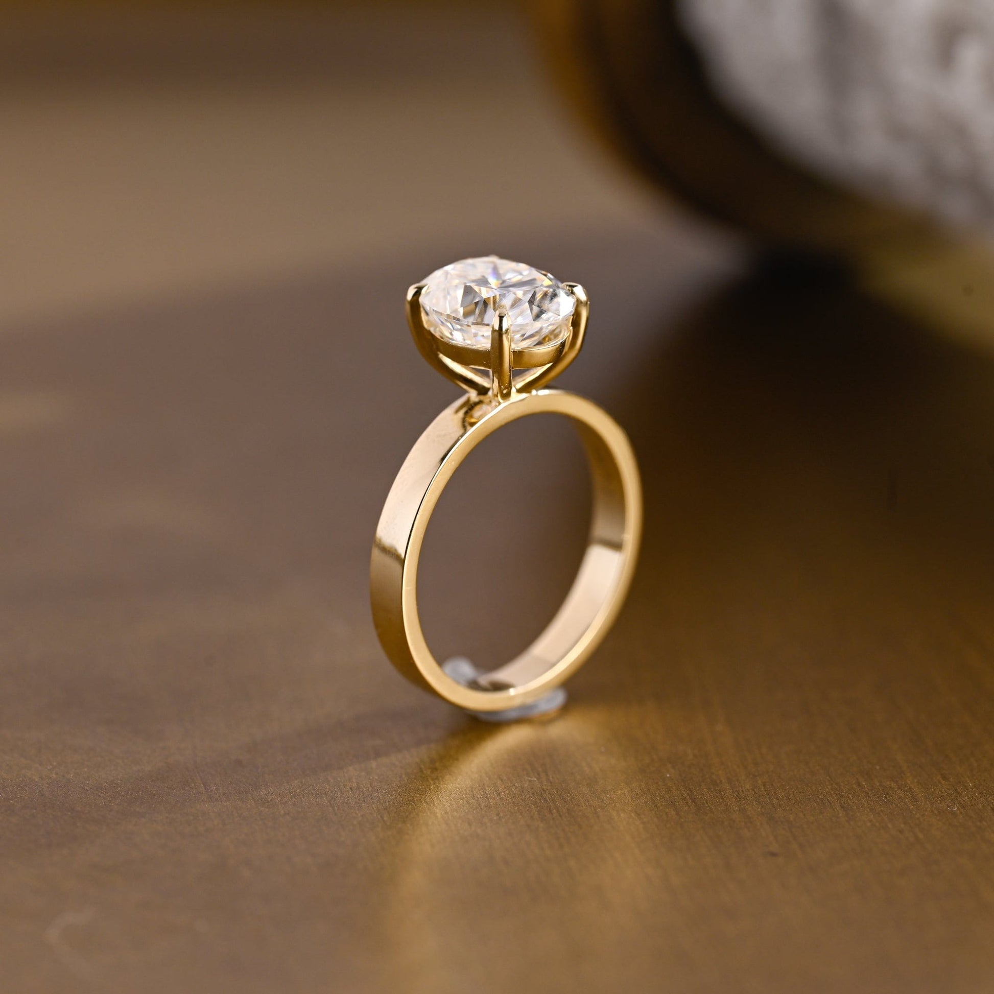 2 CT Emerald Pave Moissanite Engagement Ring
