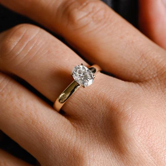 2 CT Emerald Pave Moissanite Engagement Ring