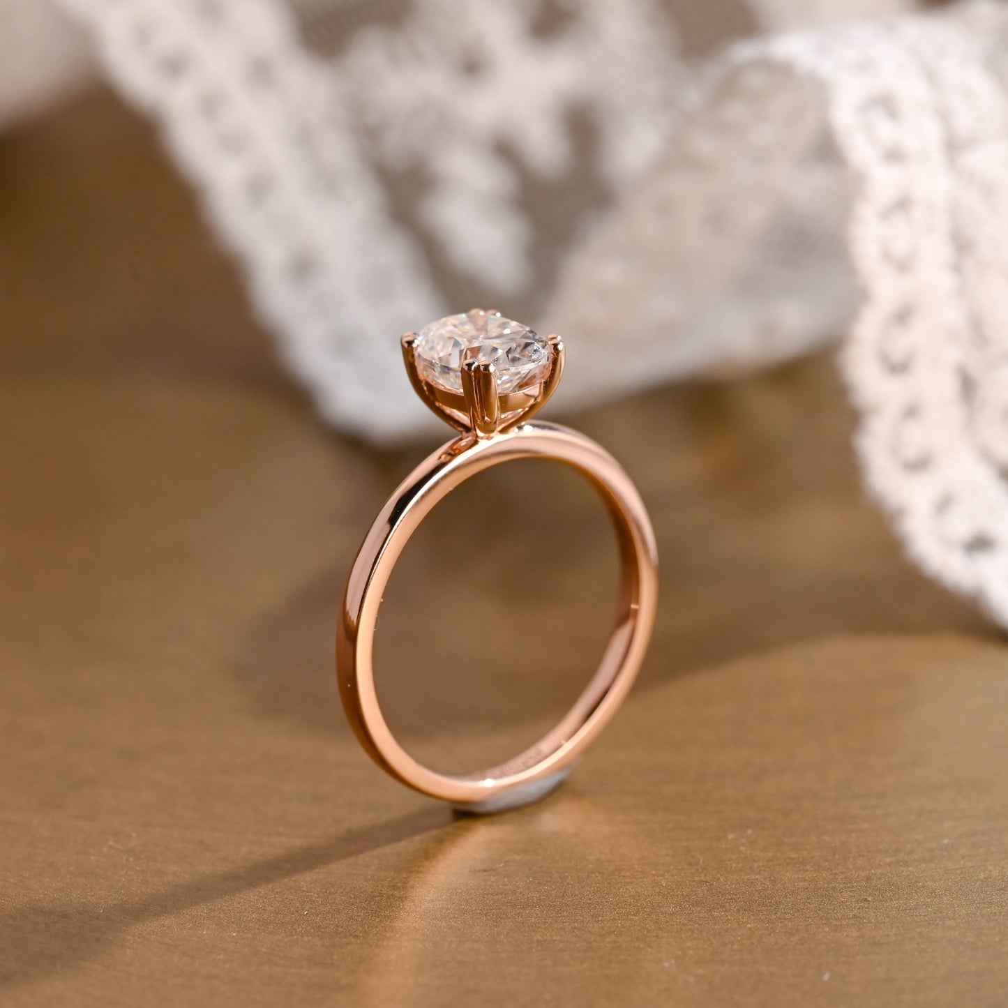 2 CT Emerald Pave Moissanite Engagement Ring