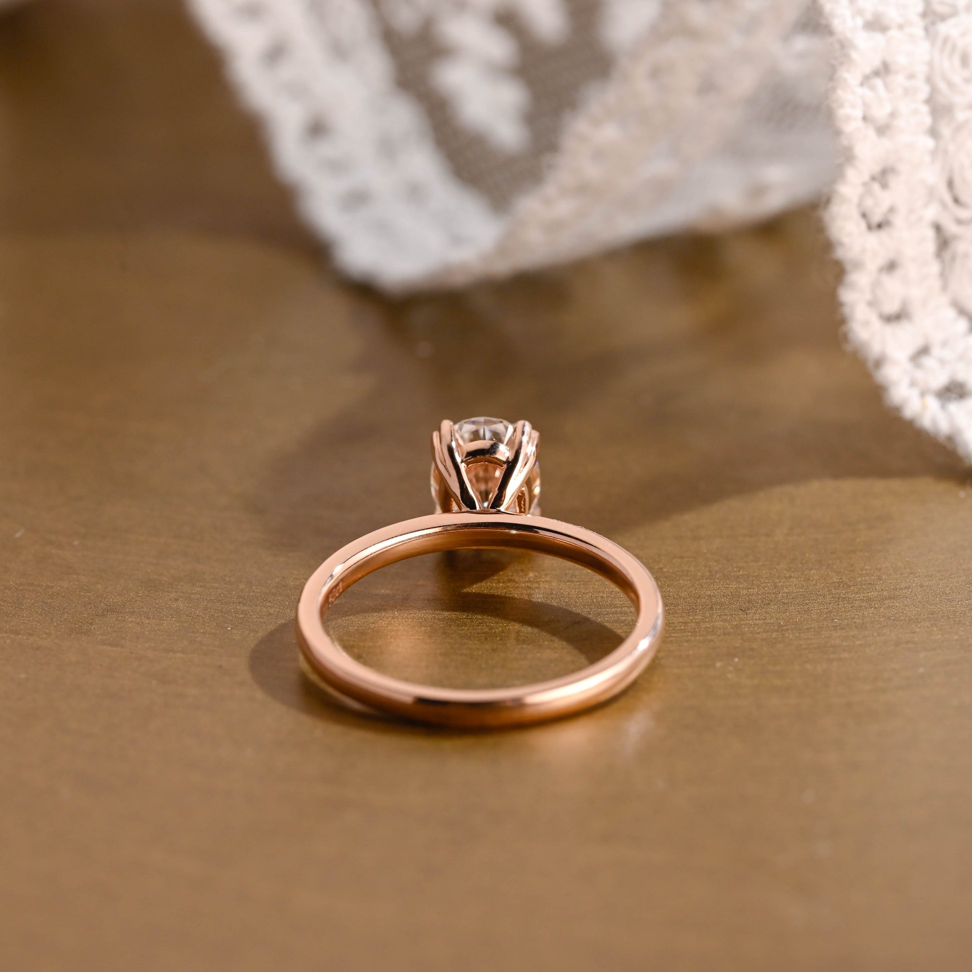 2 CT Emerald Pave Moissanite Engagement Ring