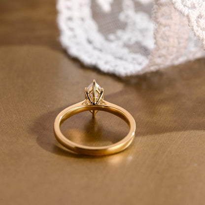 2 CT Emerald Pave Moissanite Engagement Ring