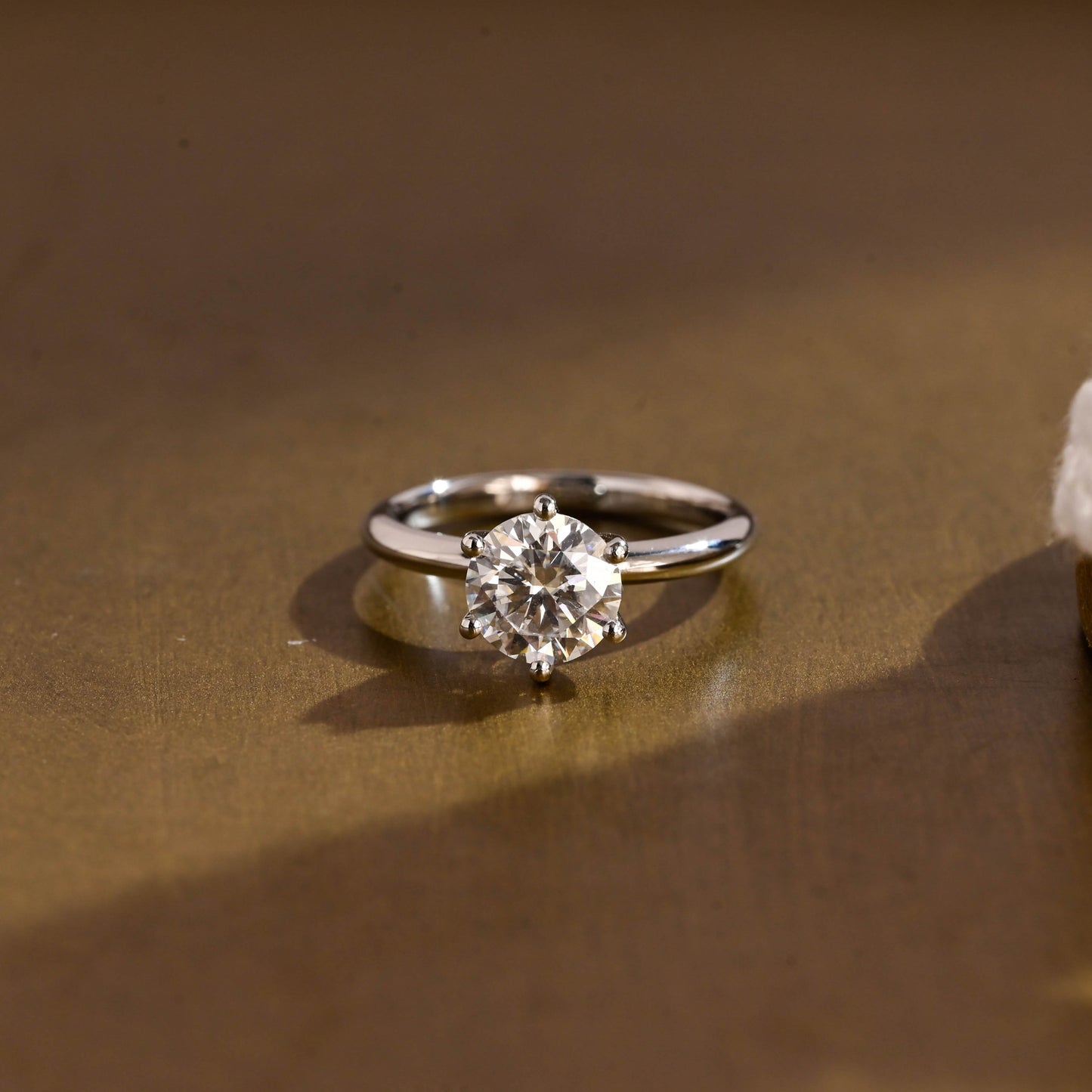 2 CT Emerald Pave Moissanite Engagement Ring