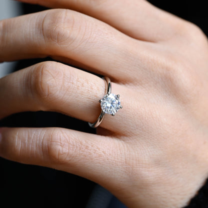 2 CT Emerald Pave Moissanite Engagement Ring