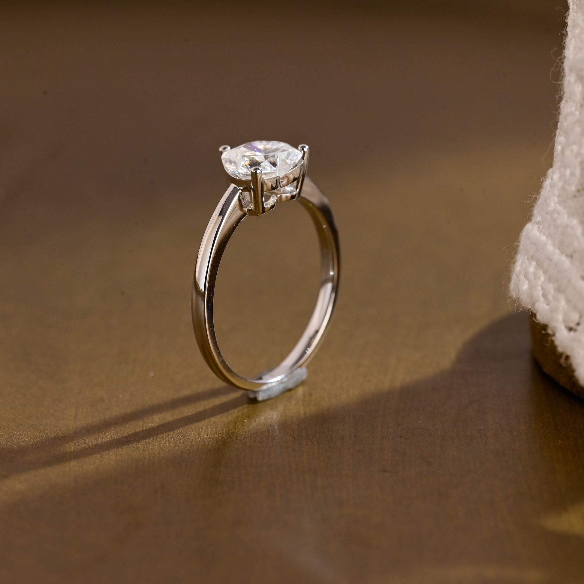 2 CT Emerald Pave Moissanite Engagement Ring