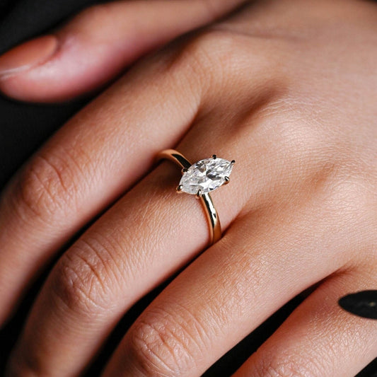 2 CT Emerald Pave Moissanite Engagement Ring