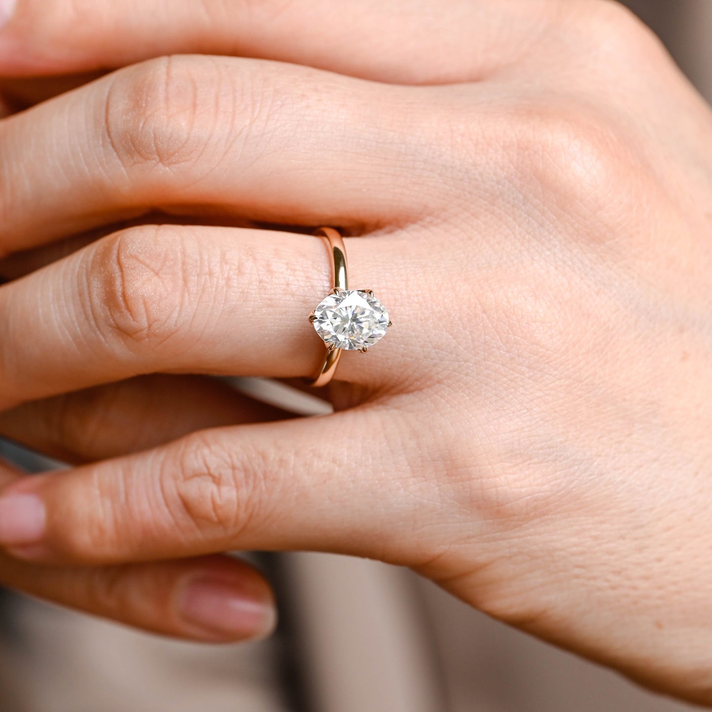 2 CT Emerald Pave Moissanite Engagement Ring