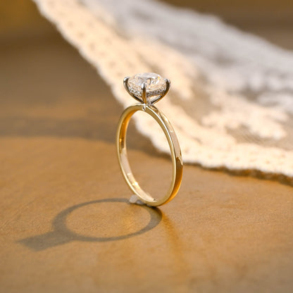 2 CT Emerald Pave Moissanite Engagement Ring