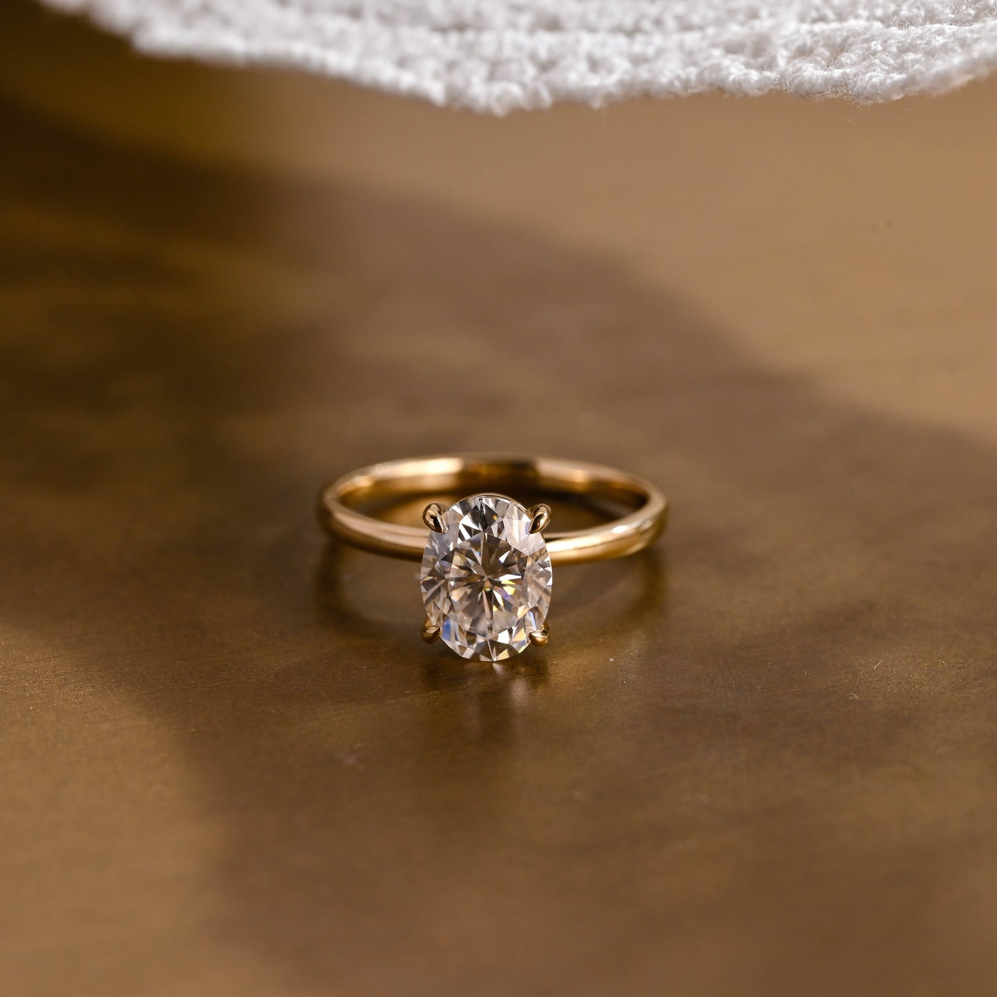2 CT Emerald Pave Moissanite Engagement Ring
