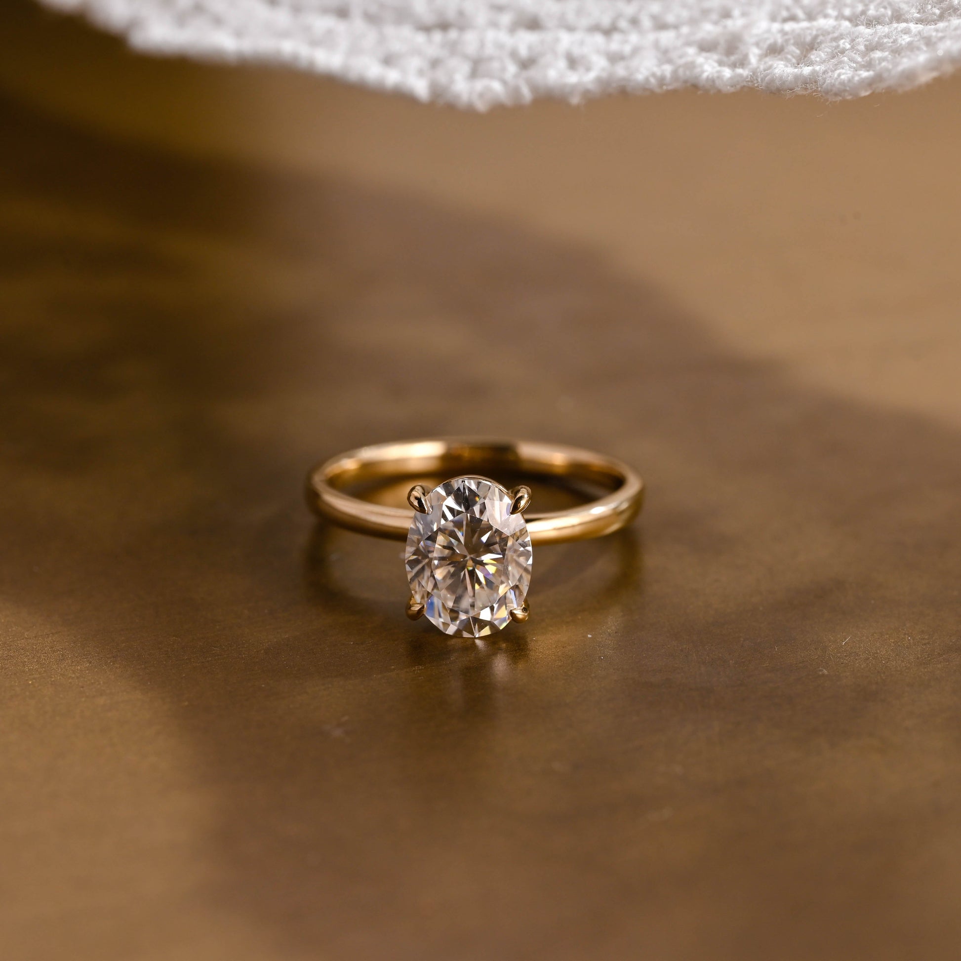 2 CT Emerald Pave Moissanite Engagement Ring
