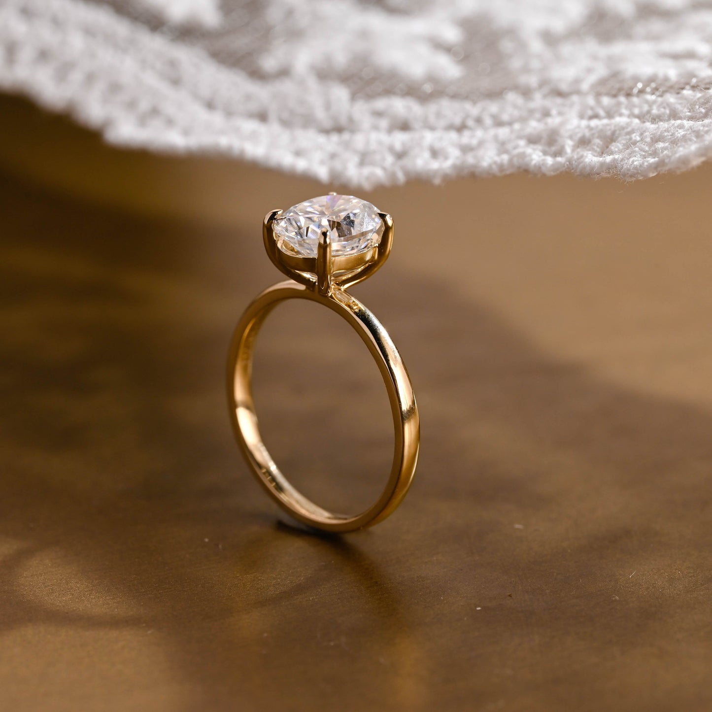 2 CT Emerald Pave Moissanite Engagement Ring