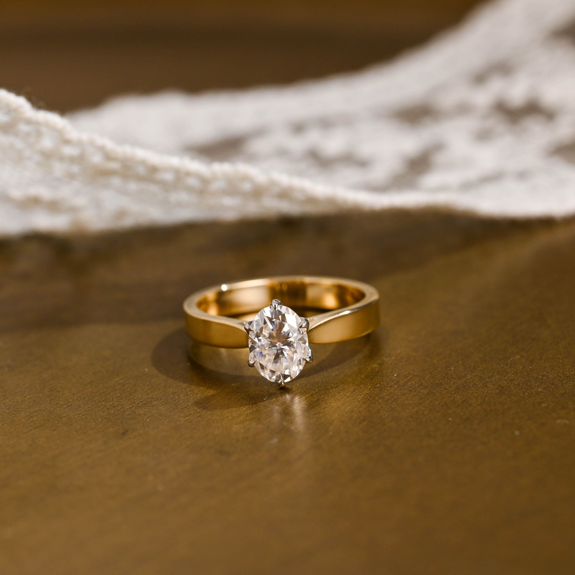 2 CT Emerald Pave Moissanite Engagement Ring