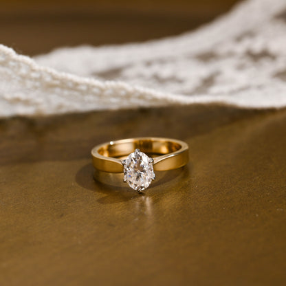 2 CT Emerald Pave Moissanite Engagement Ring