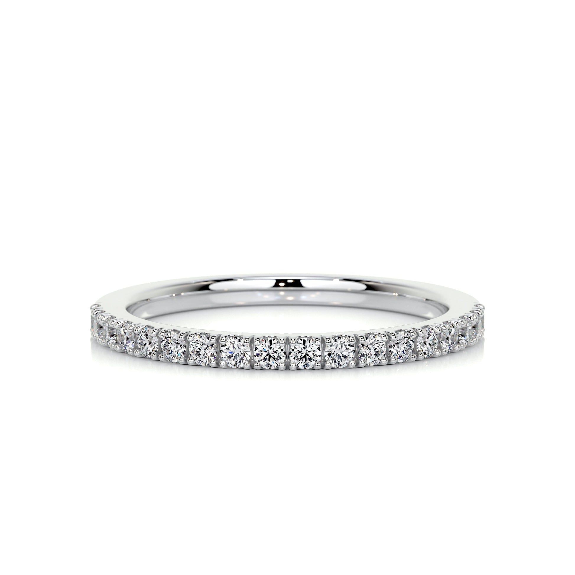 0.3 CT Round Half Eternity Lab Grown Diamond Wedding Band