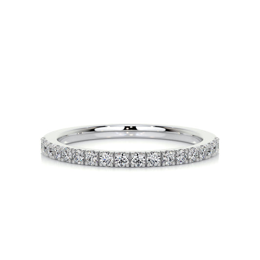 0.3 CT Round Half Eternity Lab Grown Diamond Wedding Band