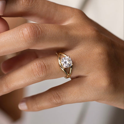 2 CT Cushion: Split Shank Lab Grown Diamond