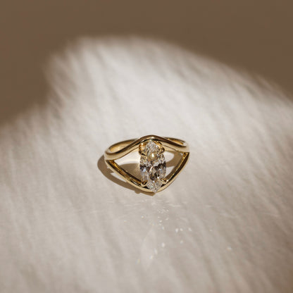 2 CT Radiant: Split Shank Lab Grown Diamond
