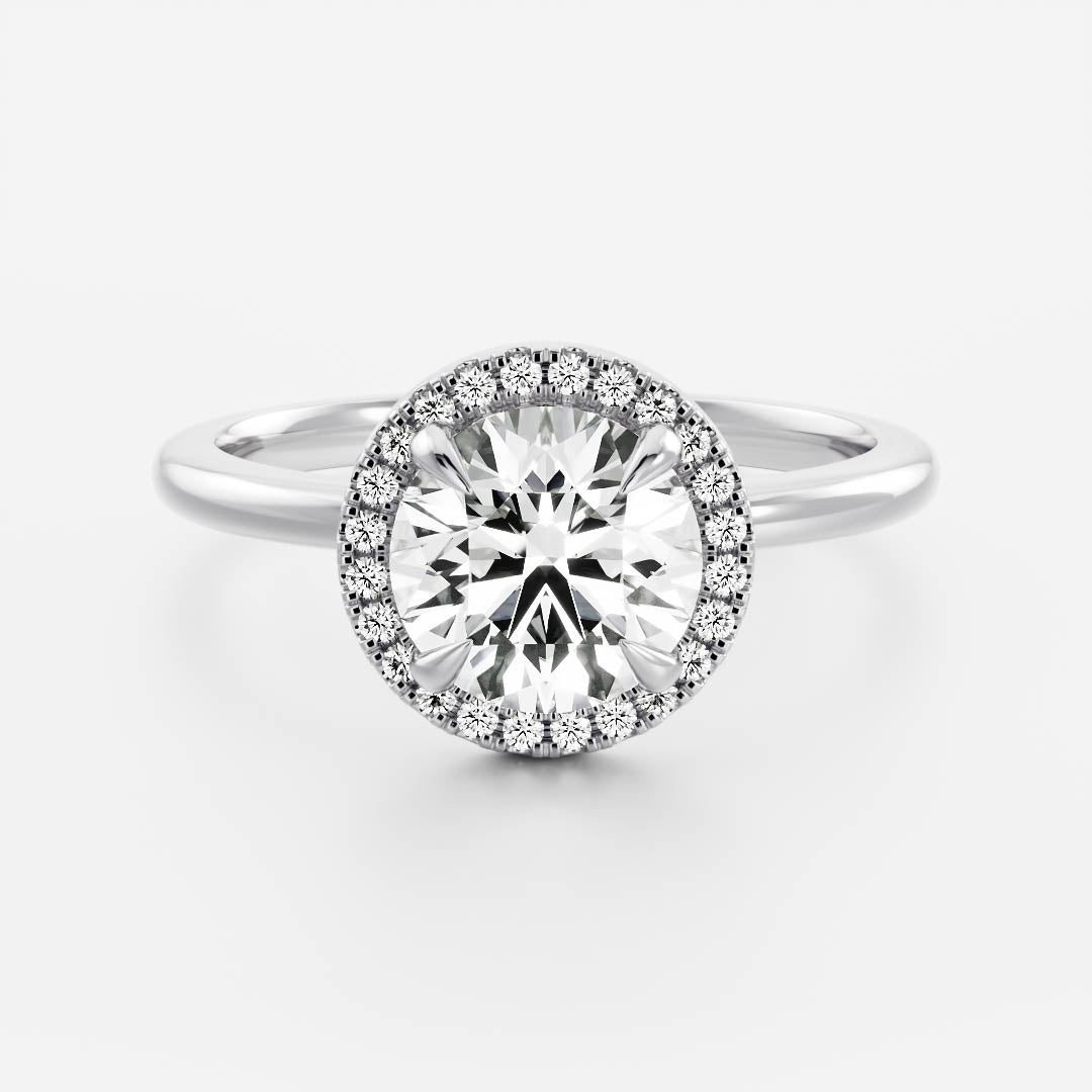 Round: Halo Lab Grown Diamond