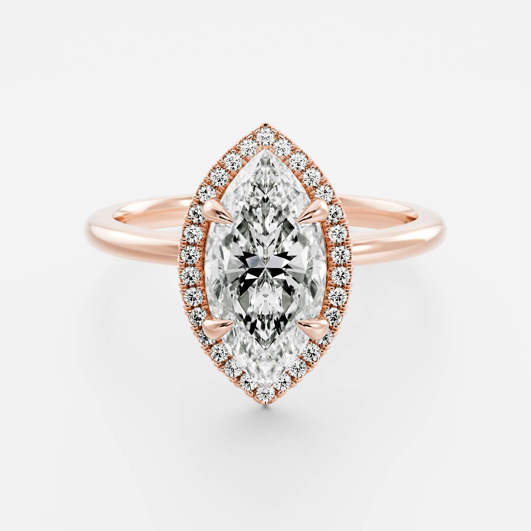 Marquise: Halo Lab Grown Diamond