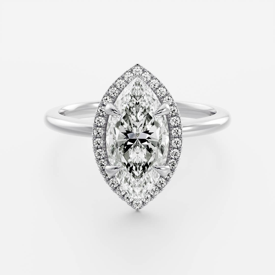 Marquise: Halo Lab Grown Diamond