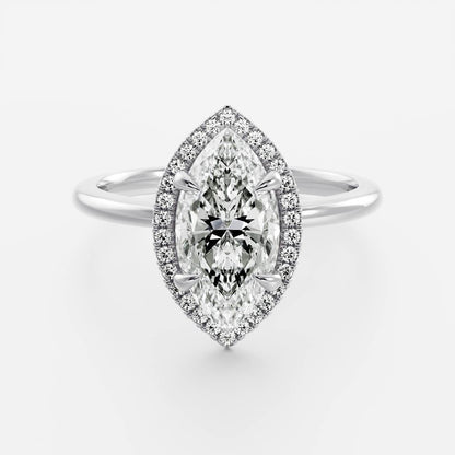 Marquise: Halo Lab Grown Diamond