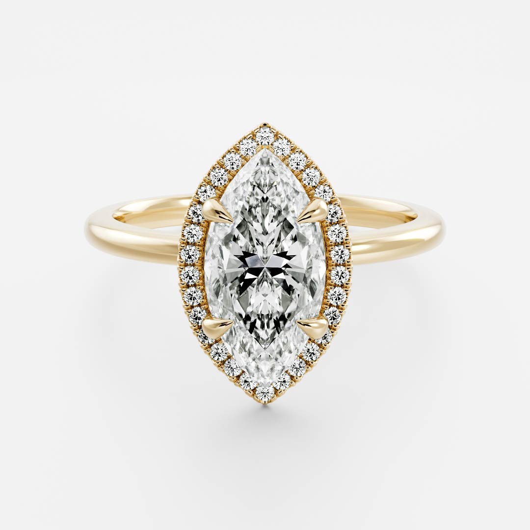 Marquise: Halo Lab Grown Diamond